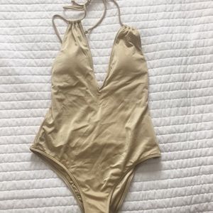 Gold Bikini One Piece NEW